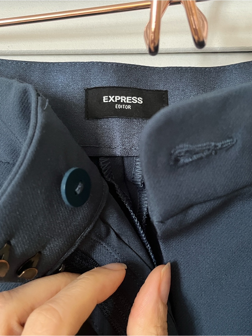 Express Editor Signature Stretch High Waisted Flare Trouser - Picture 3 of 10